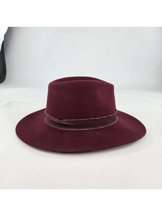 Olive Pique Wool Women’s Western Hat Adjustable One Size Burgandy Cowgirl Hats main image 10